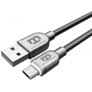 Blackpcs CASLTE-3 Cable de Carga Excelente Lightning Macho - USB A Macho, 1 Metro, Plata.