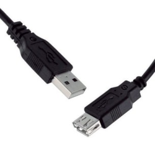 Getttech JL-3520 Cable USB A Macho - USB C Hembra, 1.5 Metros, Negro