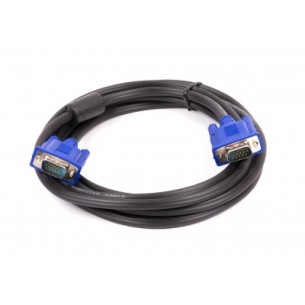 Naceb NA-0588 Cable VGA (D-Sub) Macho - VGA (D-Sub) Macho, 1.5 Metros, Negro/Azul