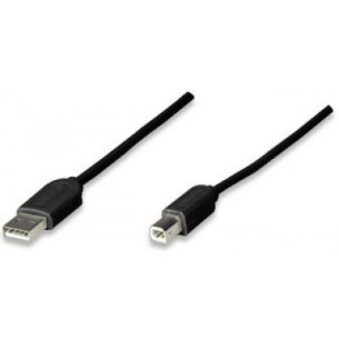 Manhattan 342650 Cable USB A - USB B, 1.8 Metros, Negro