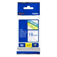 Cinta Brother TZE243 Azul en Blanco, 18mm x 8m