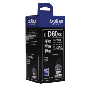 Botella de Tinta BROTHER BTD60BK, Inyección de tinta, 6500 páginas, Negro