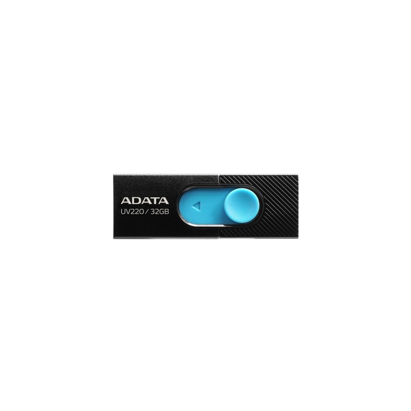 Memoria USB Adata UV220 AUV220-32G-RBKBL, 32GB, USB 2.0, Negro/Azul