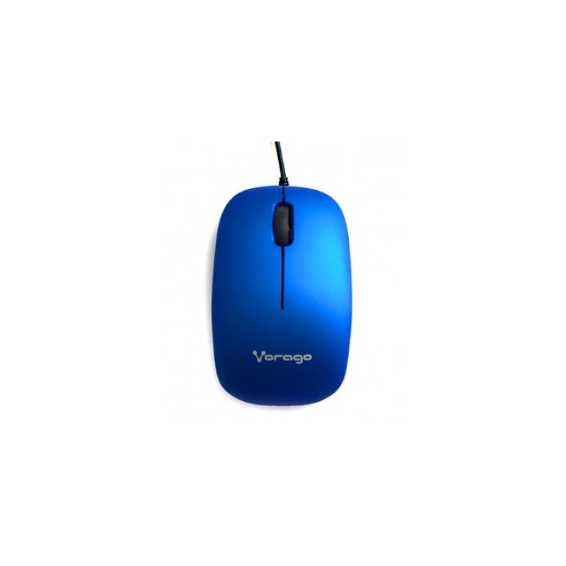 Mouse Vorago MO-206, Azul, 3 botones, Alámbrico, 2400 DPI
