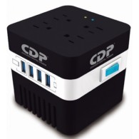 Regulador Con Supresor De Picos Avr 604, 300W, 600Va, 4 Contactos, 4X Usb CDP CDP