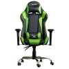 Silla para Gamer Stylos XZ10, Soporta hasta 115 KG, Verde con Negro