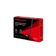Mercusys Adaptador de Red USB MU6H, Inalámbrico, WLAN, 200.433 Mbit/s, Antena de 5dBi