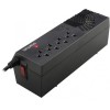 Regulador SMARTBITT SBAVR1200S, 4, Negro, 1200 VA, 600 W