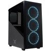 Gabinete Naceb Player con Ventana RGB, Full-Tower, ATX, USB 2.0/3.0, sin Fuente, Negro