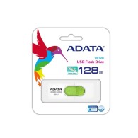 Memoria USB Adata UV320, 128GB, USB A 3.1, Verde/Blanco