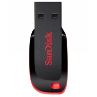 Memoria USB SanDisk Cruzer Blade CZ50, 128GB, USB 2.0, Negro/Rojo