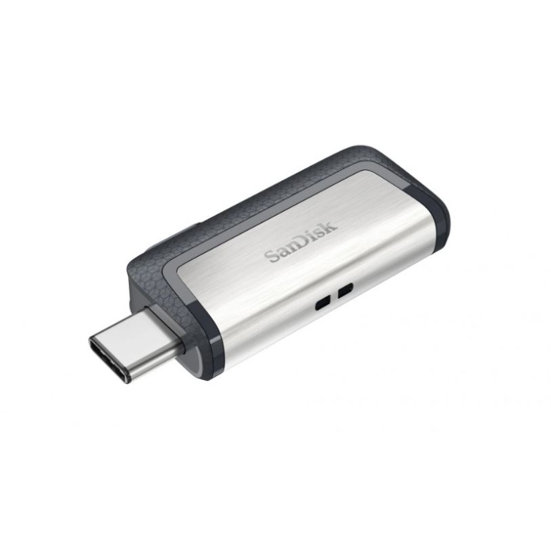 Memoria USB Sandisk Ultra Dual Drive, 64GB, USB C 3.0, Plata