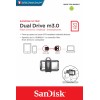 Memoria USB SanDisk Ultra Dual Drive M3.0, 32GB, USB 3.0, Gris