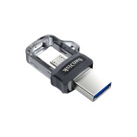 Memoria USB SanDisk Ultra Dual Drive M3.0, 32GB, USB 3.0, Gris