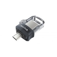 Memoria USB SanDisk Ultra Dual Drive M3.0, 32GB, USB 3.0, Gris