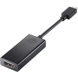 HP Adaptador USB-C Macho - HDMI Hembra, Negro