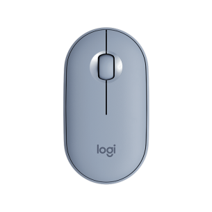Mouse Logitech USB Pebble M350 1000 DPI Inalámbrico Azul Gris 910-005773