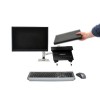 Brazo de Mesa LX Doble para Monitor 24'', Plata