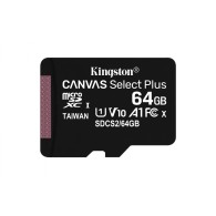 Memoria Flash Canvas Select Plus, 64Gb Microsdhc Uhs-I Clase 10, 2 Piezas, Con Adaptador Kingston Kingston