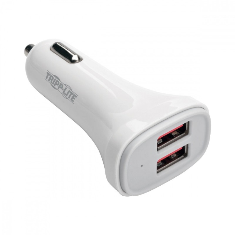 Tripp Lite Cargador para Auto, 2x USB 2.0, 5V, Blanco