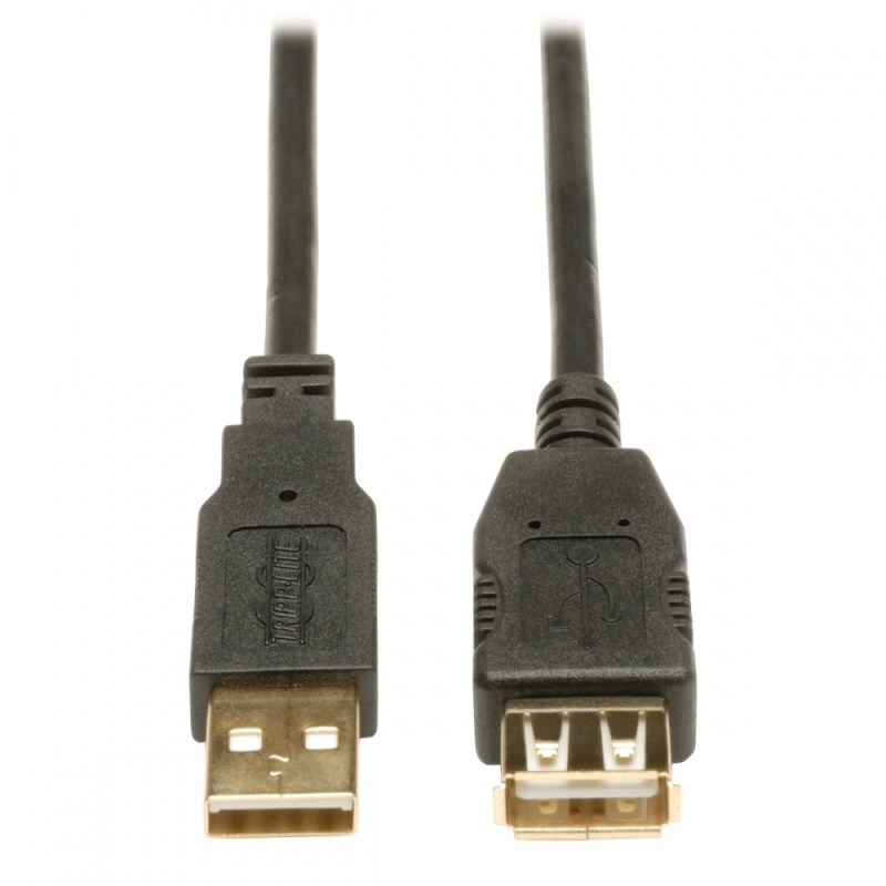 Tripp Lite Cable USB 2.0 A Macho - USB 2.0 A Hembra, 90cm, Negro