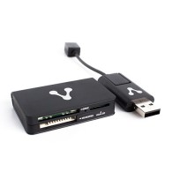 Vorago Lector de Memorias CR-300, USB/Micro-USB, Negro