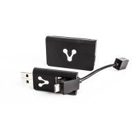 Vorago Lector de Memorias CR-300, USB/Micro-USB, Negro