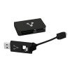 Vorago Lector de Memorias CR-300, USB/Micro-USB, Negro