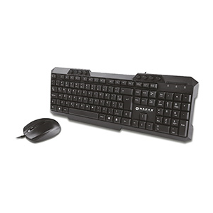 Kit de Teclado y Mouse Naceb Na-618 alámbrico, USB, Color Negro