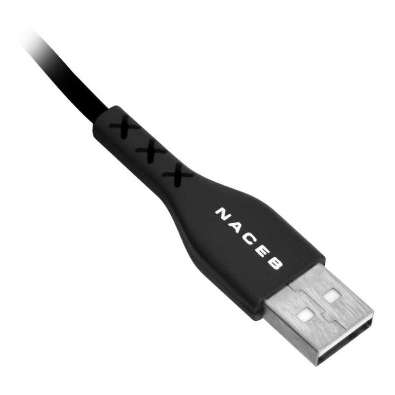 CABLE USB CLACE C NACEB (NA-0101R) 1METRO, 2 VA.ROJO