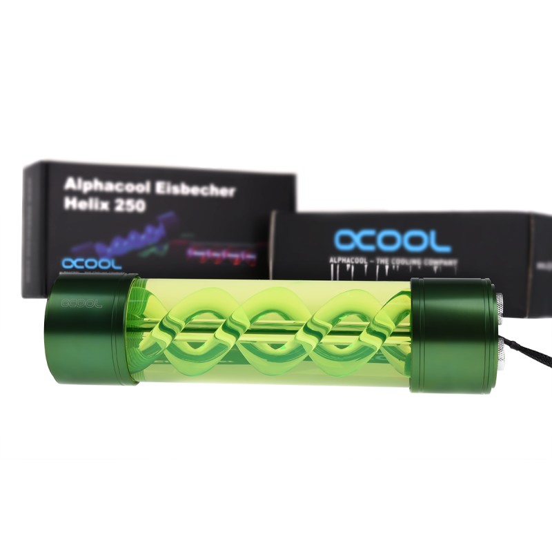 Depósito Alphacool Eisbecher Helix 250mm - verde
