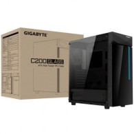 Gabinete Gigabyte C200 con Ventana RGB, Midi-Tower, ATX/Micro-ATX/Mini-ITX, sin Fuente, USB 3.1, Negro