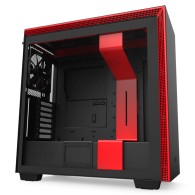 NZXT H710i Negro/Rojo Gabinete con Ventana RGB, Midi-Tower, ATX/Micro-ATX/Mini-ATX, sin Fuente