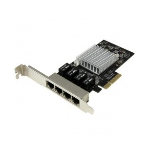 StarTech.com Tarjeta de Red PCI Express Ethernet Gigabit, Chipset Intel i350 con 4 Puertos RJ-45