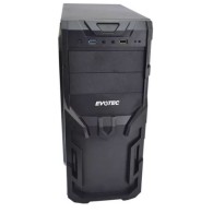 GABINETE EVOTEC (EV-1005) ATX/MINI ATX/MICRO ATX.FUENTE DE 600W,2 USB 3.0 NEGRO