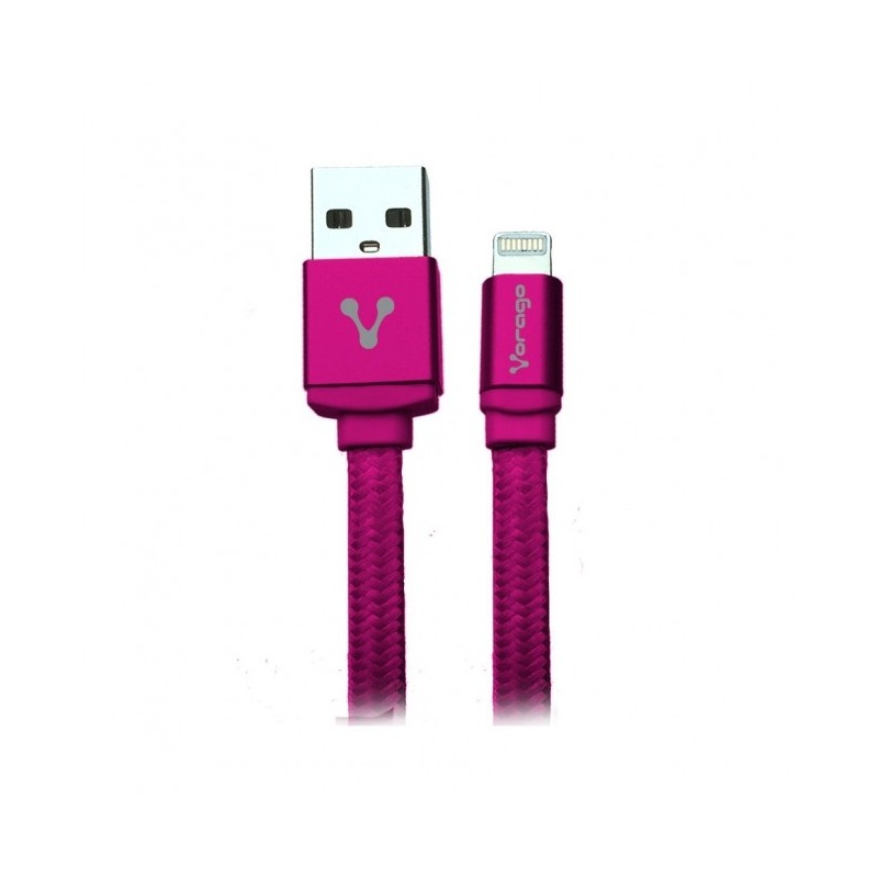 Vorago Cable USB 2.0 A Macho - Lightning Macho, 1 Metro, Rosa