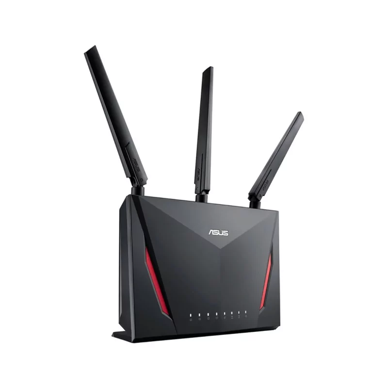 Router ASUS RT-AC86U Gigabit Ethernet AC2900 con AiMesh, 2917 Mbit/s, 4x RJ-45, 2.4/5GHz, 3 Antenas Externas Router ASUS RT-AC86U Gigabit Ethernet AC2900 con AiMesh, 2917 Mbit/s, 4x RJ-45, 2.4/5GHz, 3 Antenas Externas