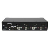 Conmutador Switch KVM 4 puertos Video DisplayPort DP Hub Concentrador USB 2.0 Audio - 2560x1600