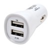 Cargador para Auto Tripp Lite, 2x USB 2.0, 5V, Blanco