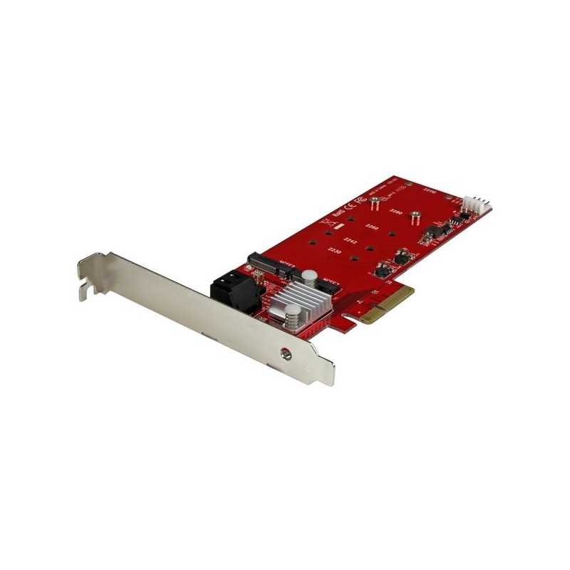 TARJETA PCI EXPRESS 2X SSD NGFF M.2 2X SATA III CONTROLADOR