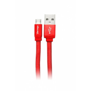 Cable USB 2.0 A Macho Vorago - Micro USB B Macho, 1 Metro, Rojo