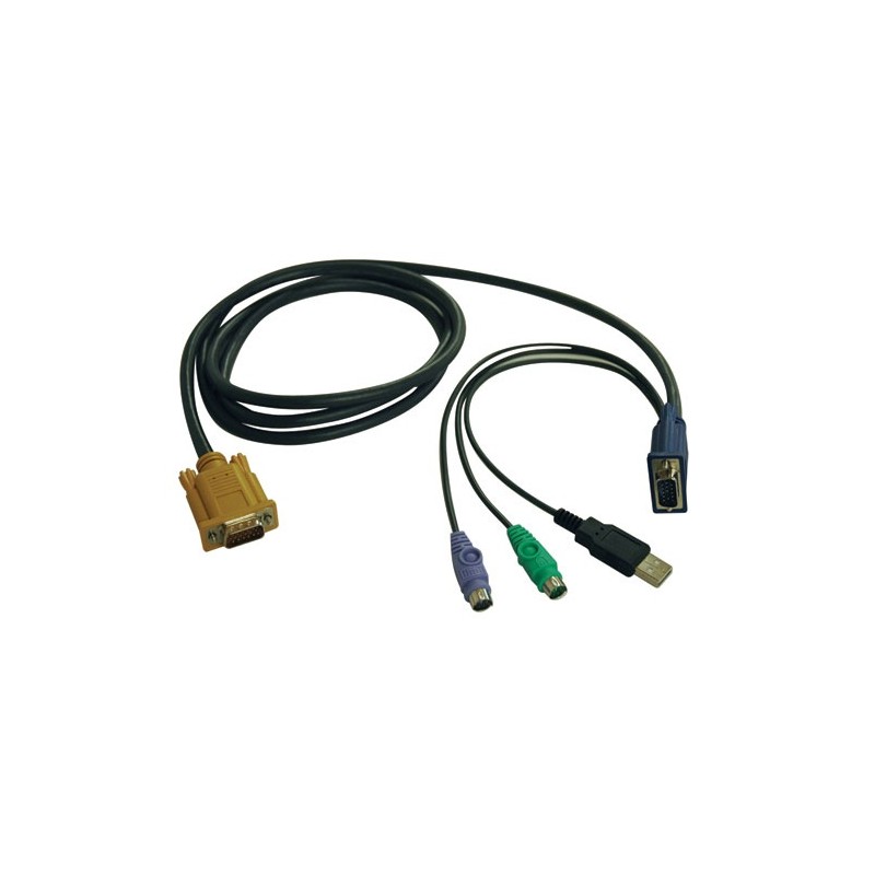 Cable Combinado Para Multiplexores Kvm, Usb/Ps2, 3 Metros TRIPP-LITE TRIPP-LITE