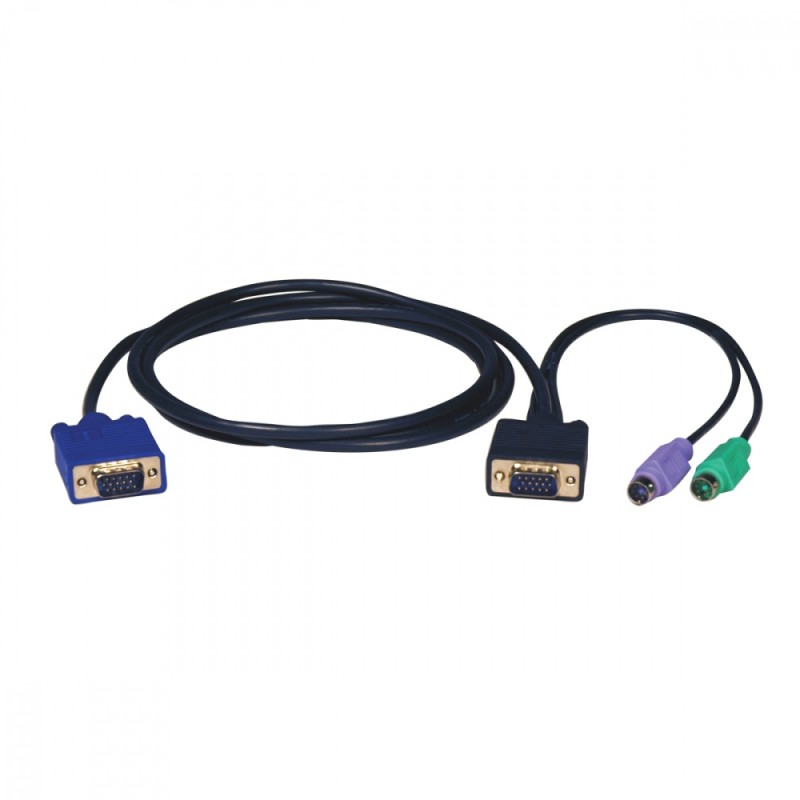 Cable Switch Kvm P750-010, Vga (D-Sub) - (X2) Minidin6 M, 3 Metros TRIPP-LITE TRIPP-LITE