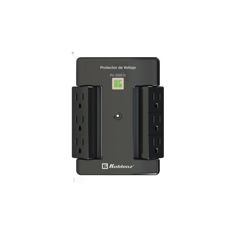 Regulador Protector De Voltaje Pv-2500 D, 2000W, 2500Va, 6 Salidas KOBLENZ KOBLENZ