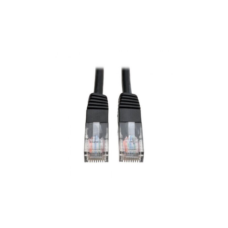 Cable Patch Moldeado Cat5e Tripp Lite UTP RJ-45 Macho - RJ-45 Macho, 3 Metros, Negro