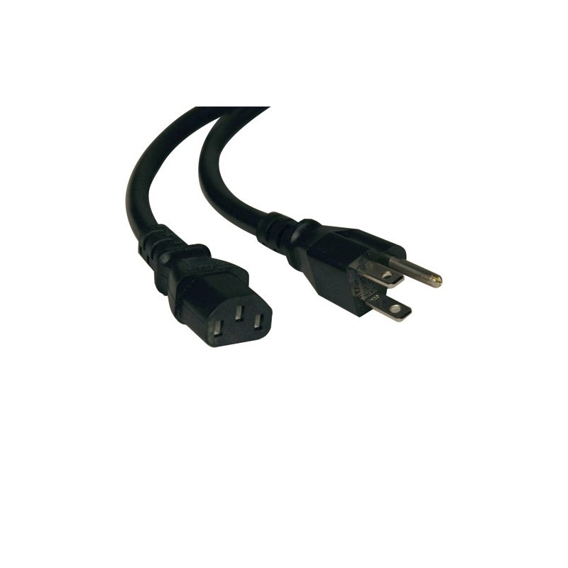 Cable de Poder NEMA 5-15P Macho Tripp Lite - C13 Coupler Hembra, 1.83 Metros, Negro