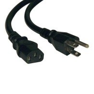 Cable de Poder NEMA 5-15P Macho Tripp Lite - C13 Coupler Hembra, 1.83 Metros, Negro