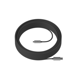 Cable USB A Macho Logitech - USB C Macho, 10 Metros, Negro