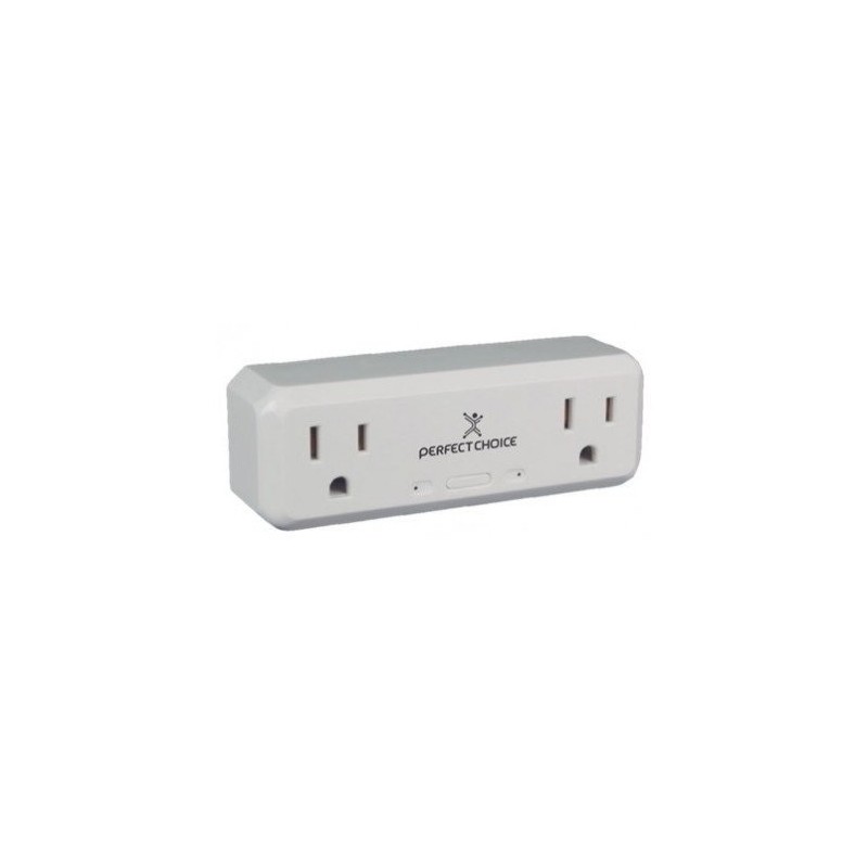 Smart Plug Perfect Choice Pc-108177, Wifi, 2 Conectores, 2400Mhz, Blanco Perfect Choice PERFECT CHOICE