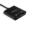 Adaptador USB-C Macho StarTech.com - DisplayPort/USB-C Hembra, Negro